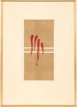 Antoni Tàpies, "4 Barres rouges".