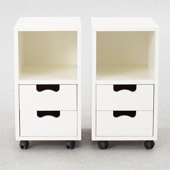 Jonas Bohlin, & Thomas Sandell, hurts/sängbord, ett par, "Snö", Asplund.