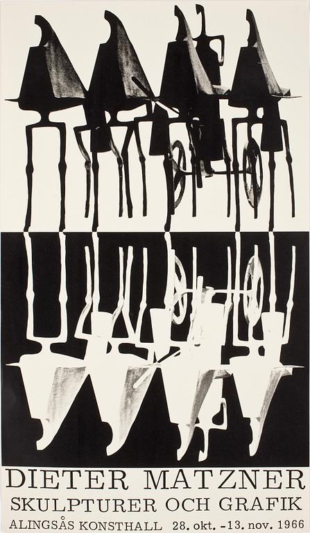 UTSTÄLLNINGSAFFISHER, 6 st, 1900-talets andra hälft.