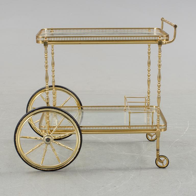 SERVERINGSVAGN, mässing, 1900-talets mitt.