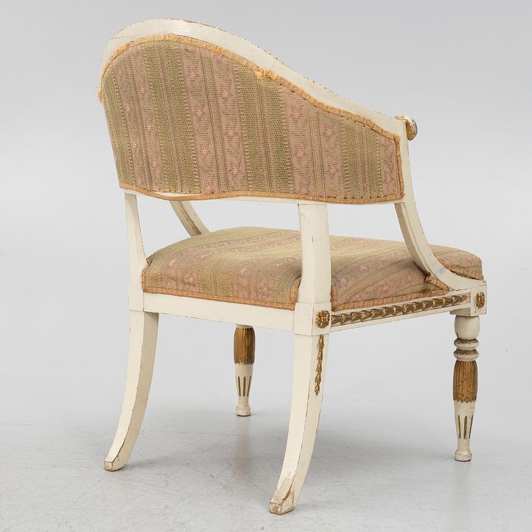 Bergère, 20th century, Late Gustavian style.