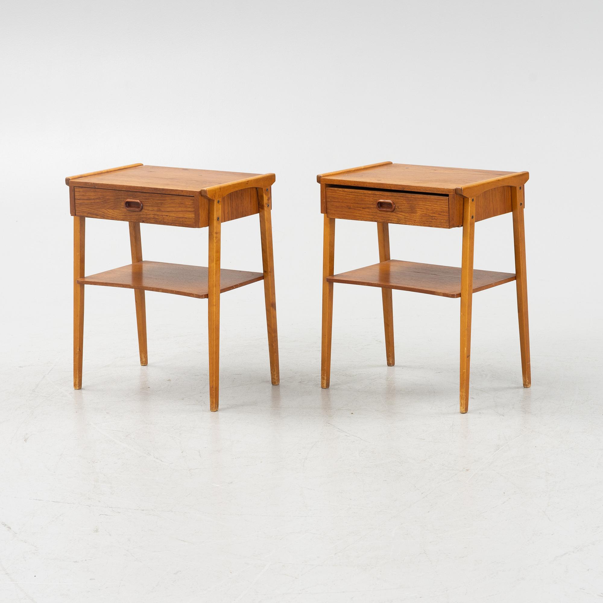 Sängbord, ett par, 1960-tal.