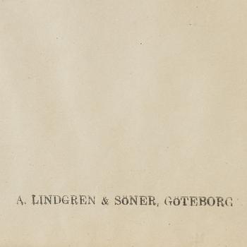 Albert Engström, litografisk affisch, A. Lindgren & Söner, Göteborg.
