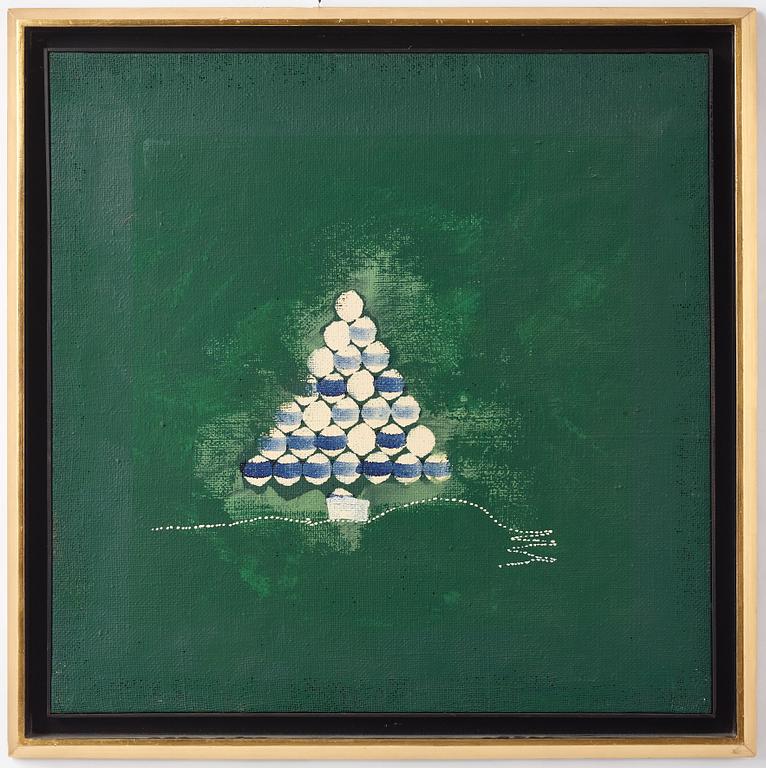 Carl Fredrik Reuterswärd, olja på duk, signerad och daterad 1961-62 a tergo.