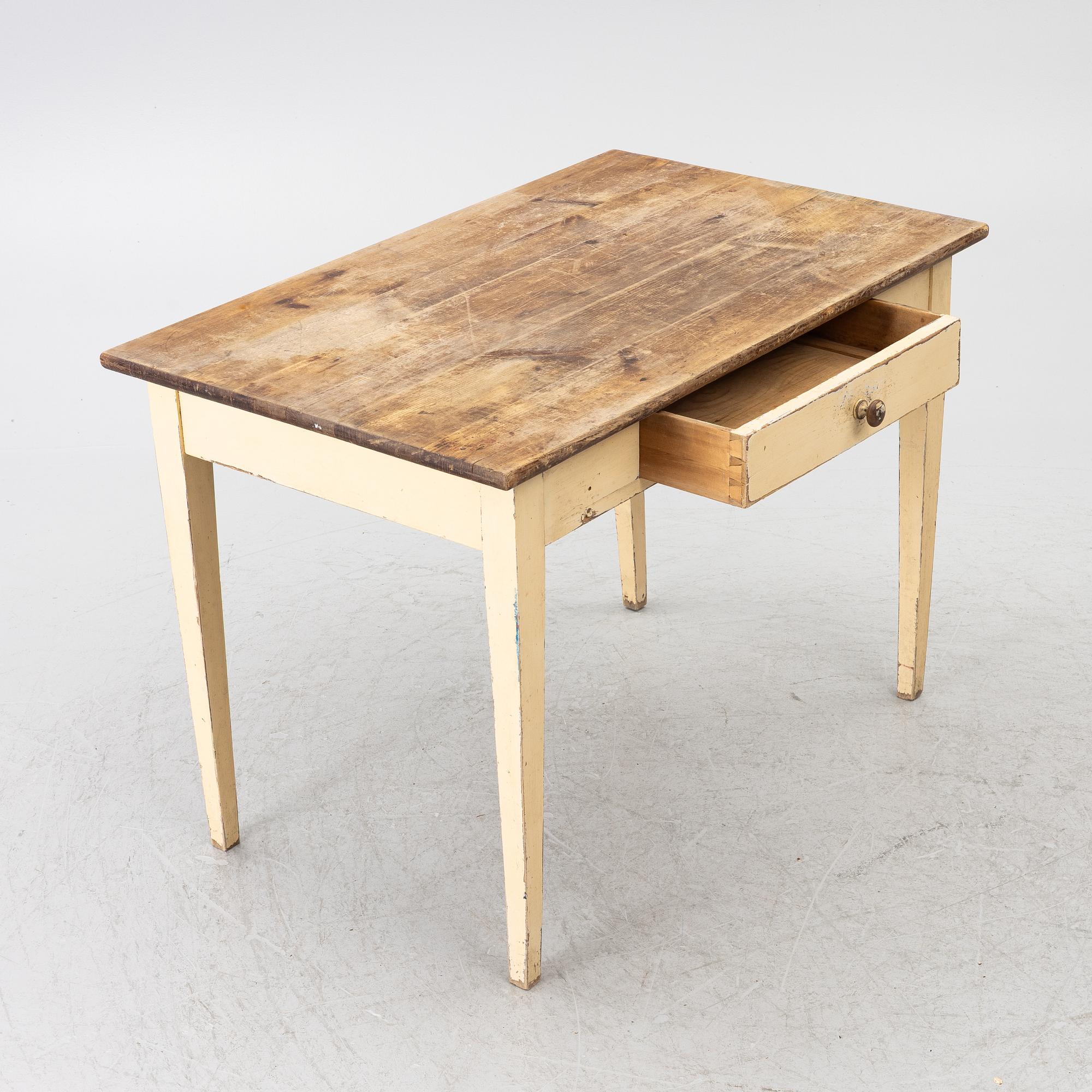 Table, folk art, circa 1900.