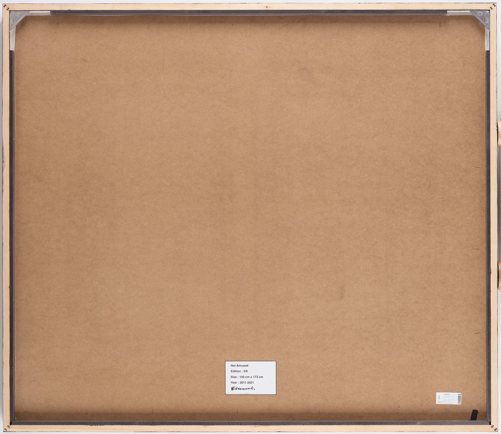Nathalia Edenmont, "Not Amused", 2011-2021.