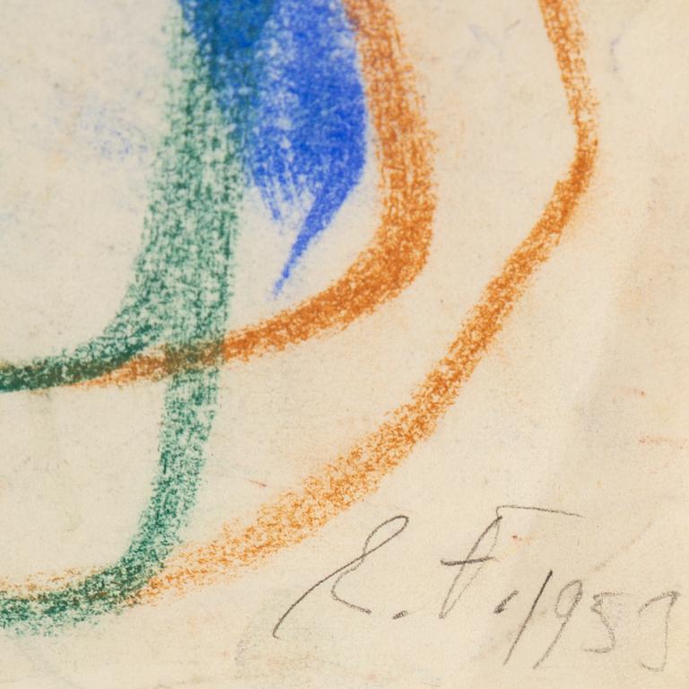 EDDIE FIGGE, pastel, signed and dated 1953.