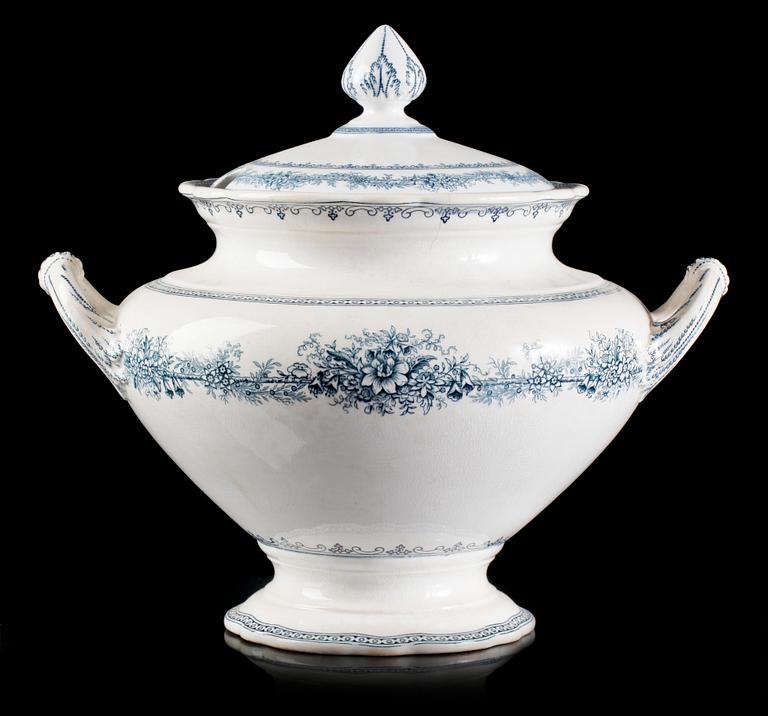 SOPPTERRIN, benporslin, Rörstrand, "Linnea", 1800-talets slut.