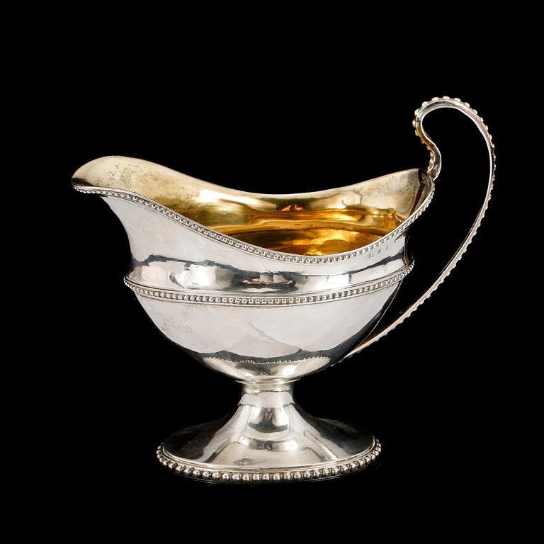 SÅSSNIPA, silver, Mikael Nyberg, Stockholm 1789. Vikt 88 gram.