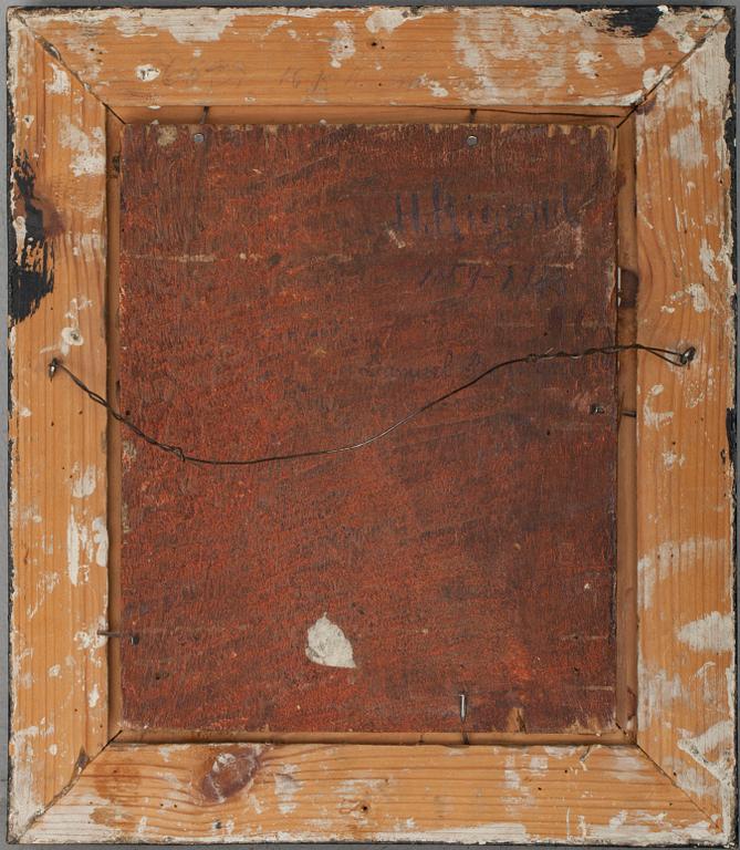 OKÄND KONSTNÄR, olja på duk, uppfodrad på pannå.