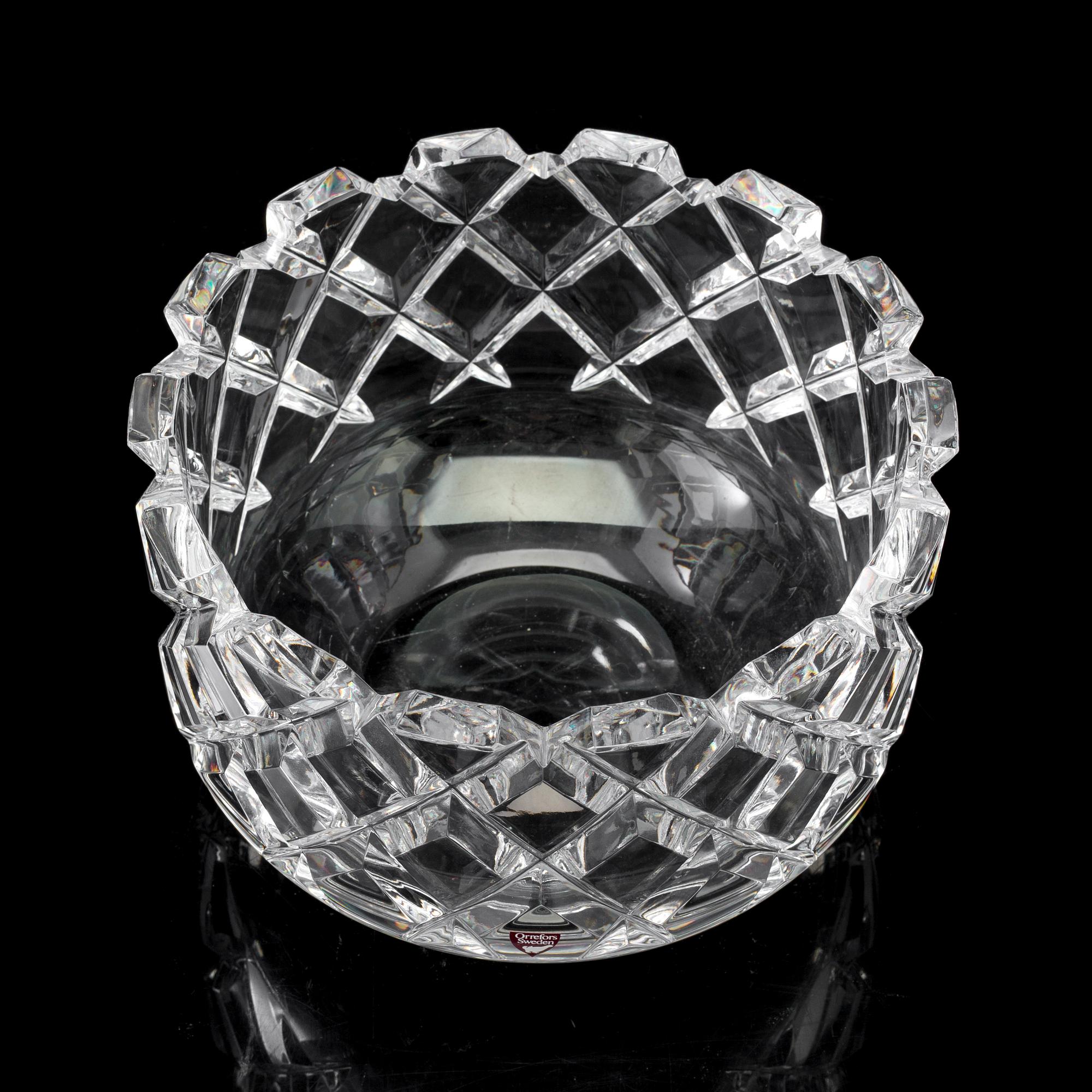 GUNNAR CYRÉN, skål, glas, "Sofiero", Orrefors.