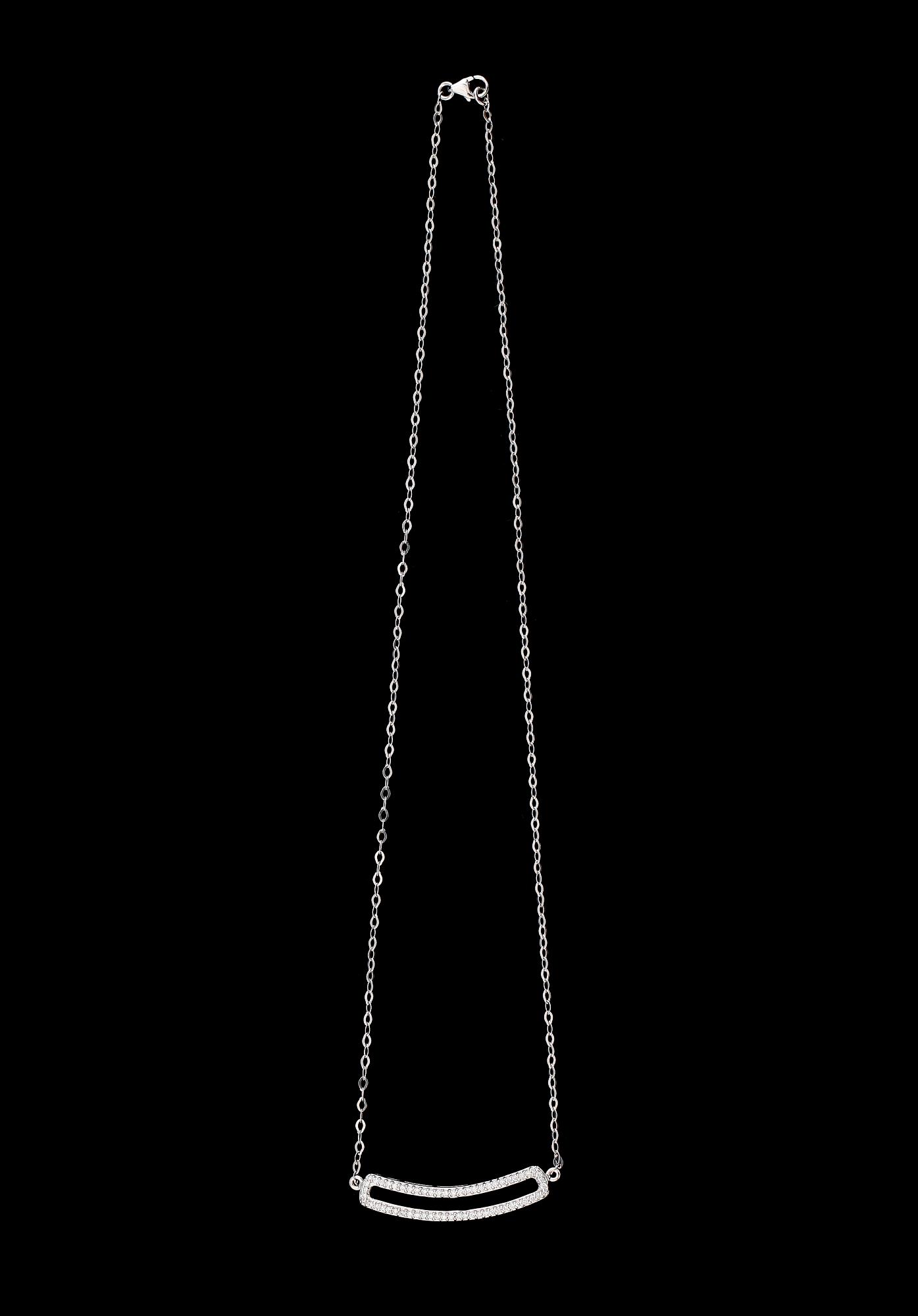 COLLIER, 18K vitguld, diamanter. Vikt ca 4 g.