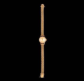 DAMARMBANDSUR, 18 k, Omega de Ville. Vikt m urverk ca 20 g.