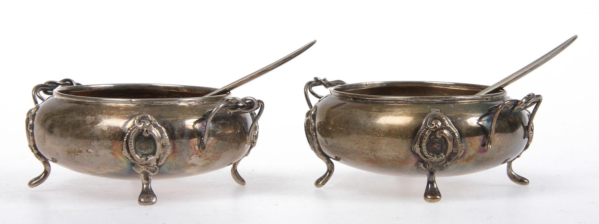 PARTI SILVER, 6 delar, bl a Georg Jensen, 1900-tal. Tot. v. 225 g.