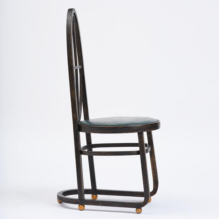 Carl Bergsten, stol, Gemla Leksaksfabrik, Diö, för Konst- och industriutställningen, Norrköping, 1906.