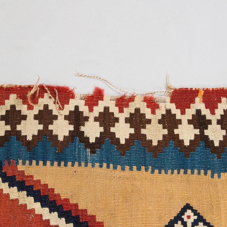 A Qashqai Kilim carpet, South Persia ca. 246 x 156 cm.
