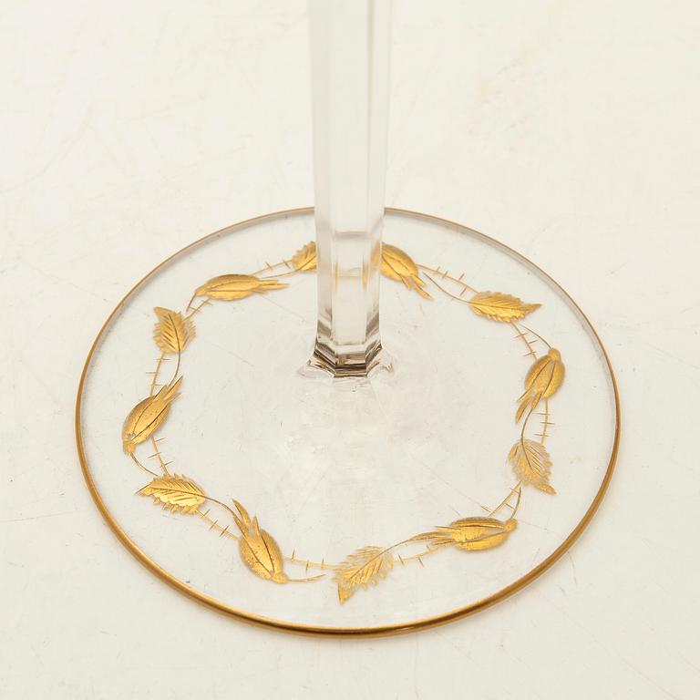 Glasservis, 33 + 2 delar, "Paula", Moser, Tjeckien, 1900-talets slut.