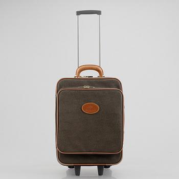 Mulberry, a suitcase.