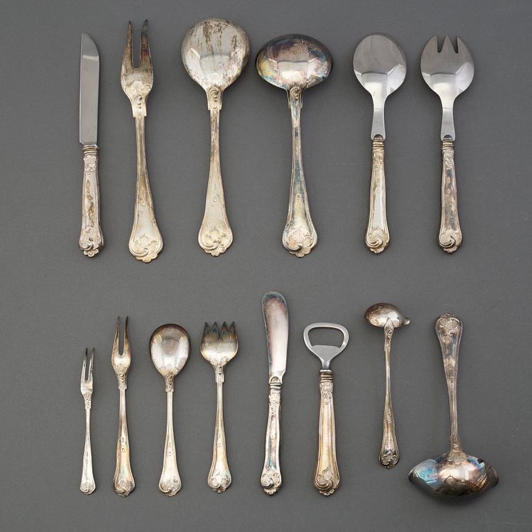 122 PIECES OF SILVER CUTLERY, Cohr, Denmark, 1950s.