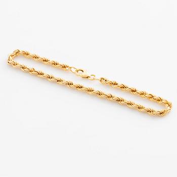 Bracelet, 18K gold, cord link.