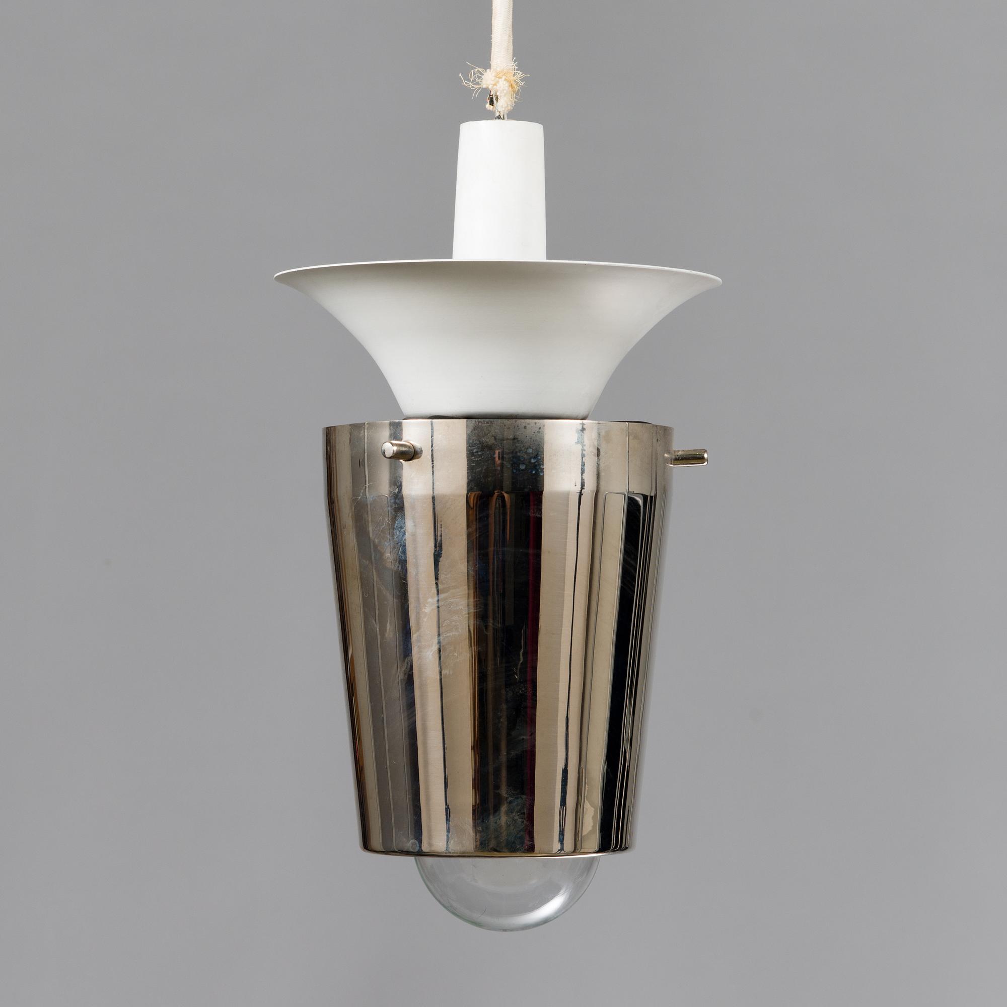 POUL HENNINGSEN, taklampa "PH-Kotte / PH Artichoke", för Louis Poulsen, Danmark tidigt 1960-tal.