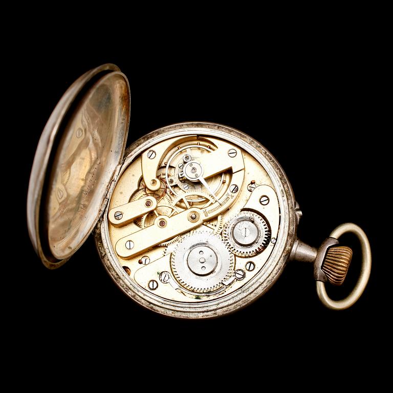 FICKUR, silver, boetten märkt Aemontoia, sent 1800-tal.