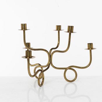 Josef Frank, Candle holder, brass, Company Svenskt Tenn, designed in 1934.