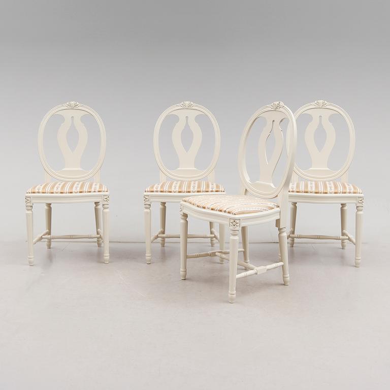 MATGRUPP, 5 delar, gustaviansk stil, 1900-talets andra hälft.