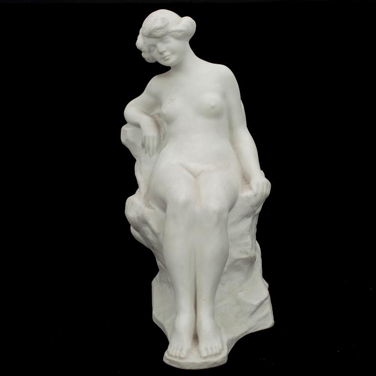 GUNNAR NYHOLM, figurin, porslin, signerad och daterad 1928, Arabia.
