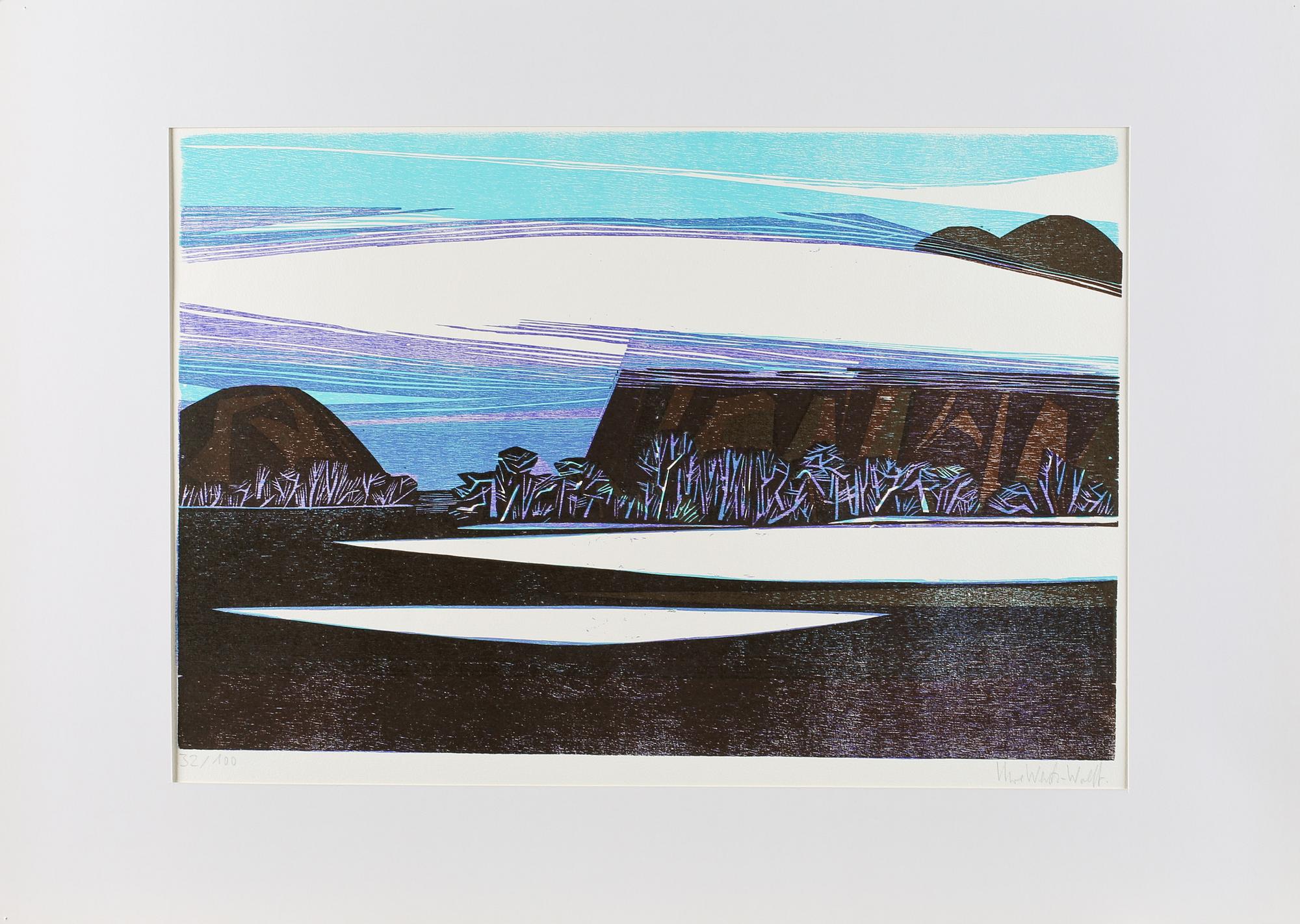 UWE WENK-WOLFF, färgträsnitt, 3 st, signerade och numrerade.