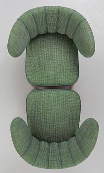 Otto Schulz, a pair of upholstered easy chairs, Boet, 1940's.