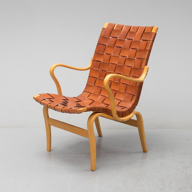 BRUNO MATHSSON, karmstol, "Eva", Firma Karl Mathsson, Värnamo, 1974.