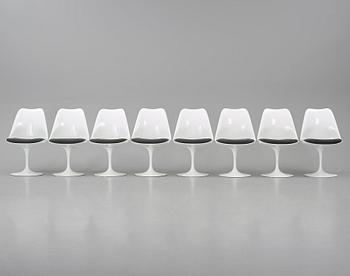 Eero Saarinen, stolar, åtta stycken, "Tulip", Knoll International, 1960-70-tal.