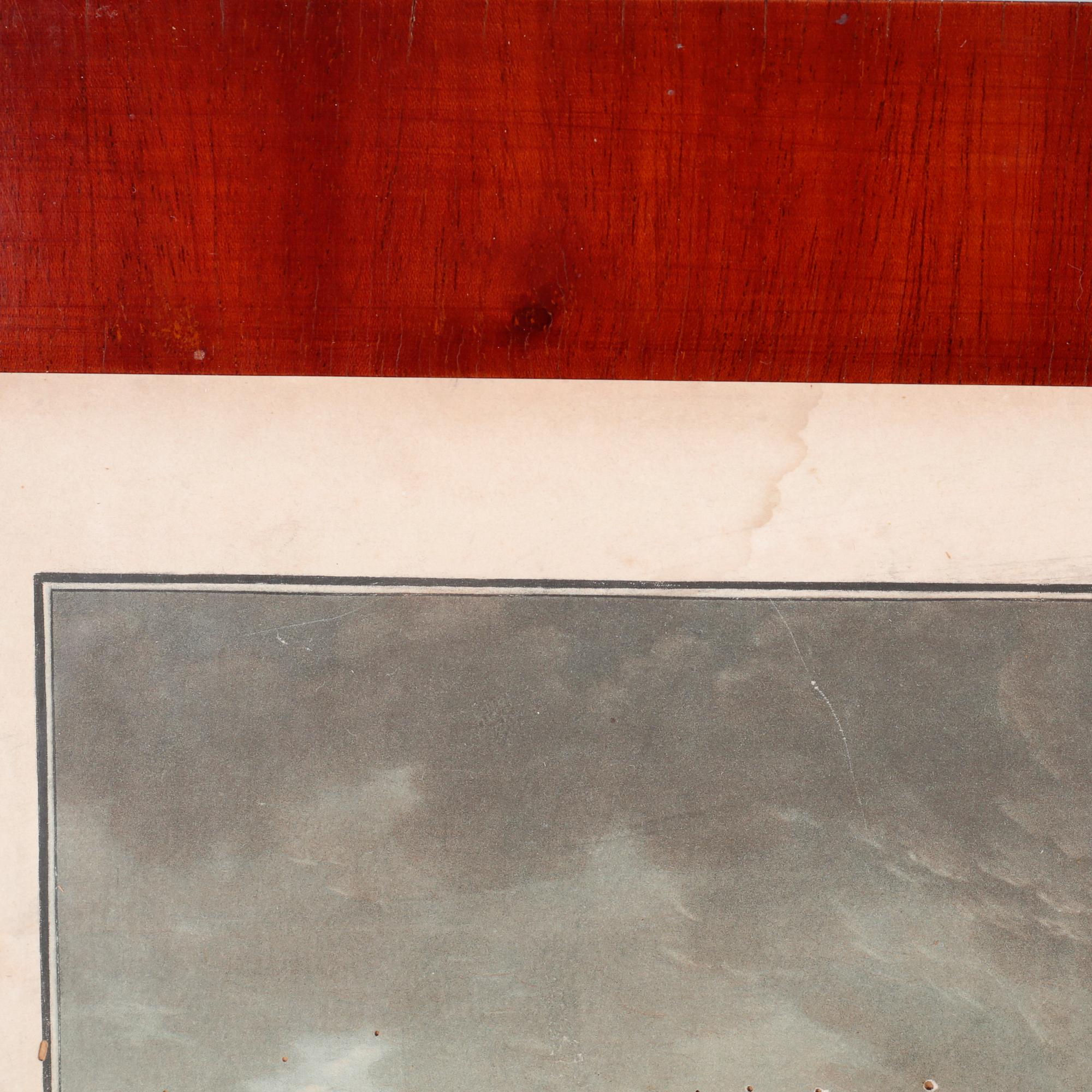 Six etchings in color by Charles-Melchior Descourtis after Jean-Frederic Schall, 18th or 19th century.