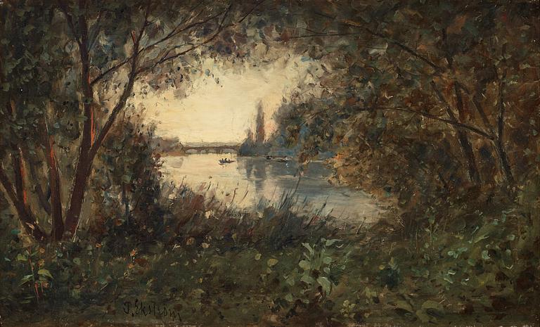 Per Ekström, French river landscape.