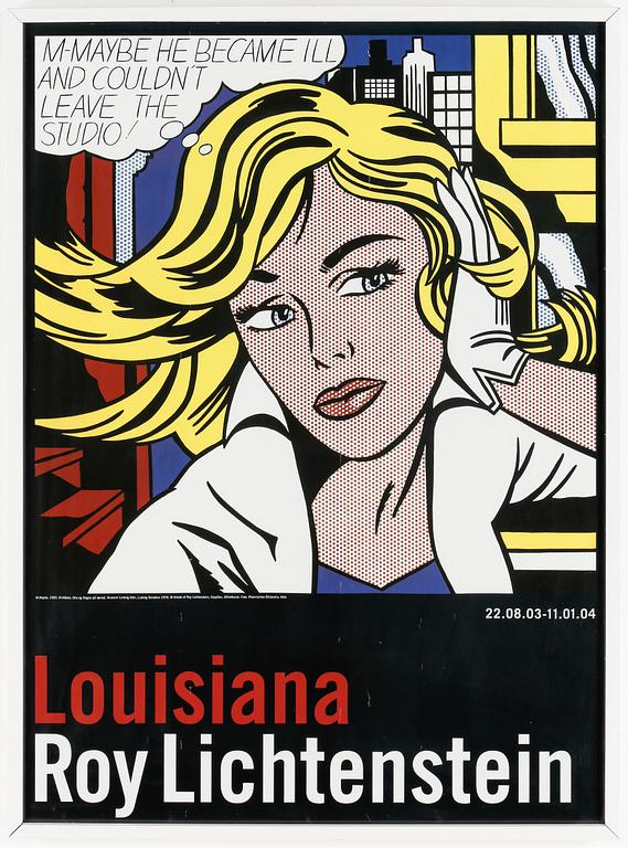 ROY LICHTENSTEIN, efter, affisch, Louisiana, 2003.