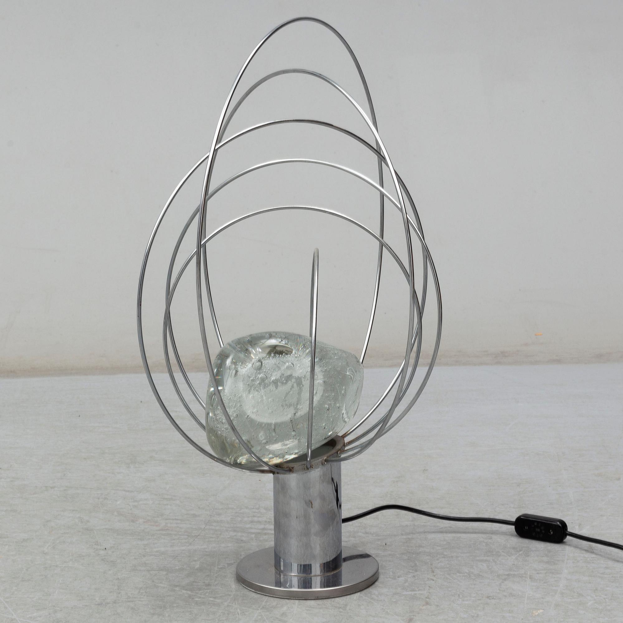 ANGELO BROTTO, a sculptural 'Barnaba' table light, 1960's.