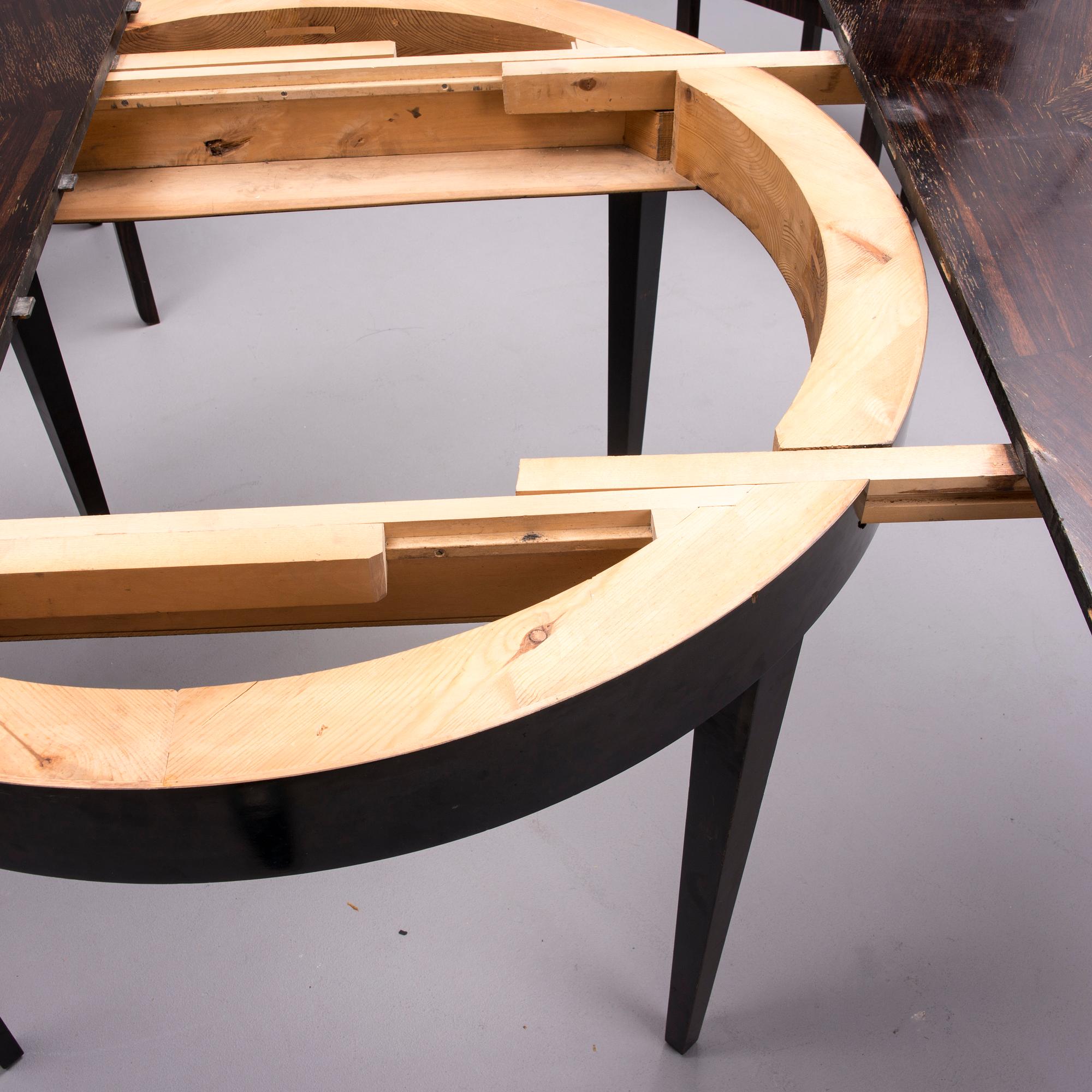 MATBORD samt STOLAR, 6 st, art déco, 1920-tal.