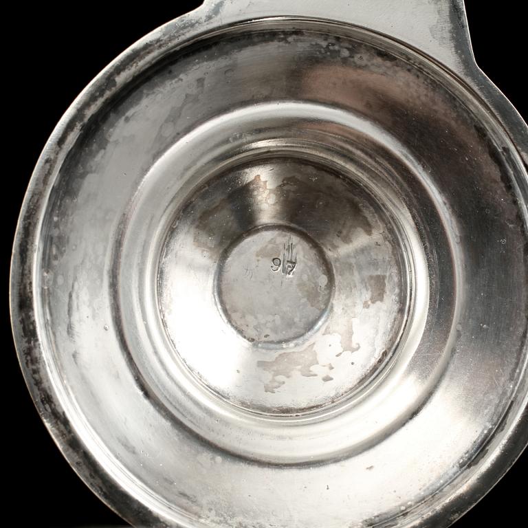 KANNA, glas och nysilver, Orivit Metallwaren-Fabrik, Tyskland, jugend, 1900-talets första del.