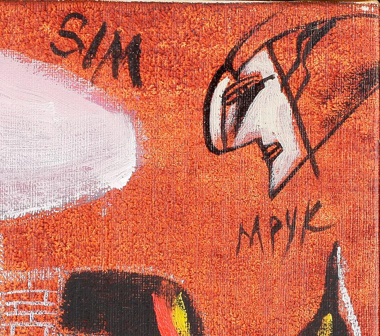 MADELEINE PYK, olja påduk, signerad.