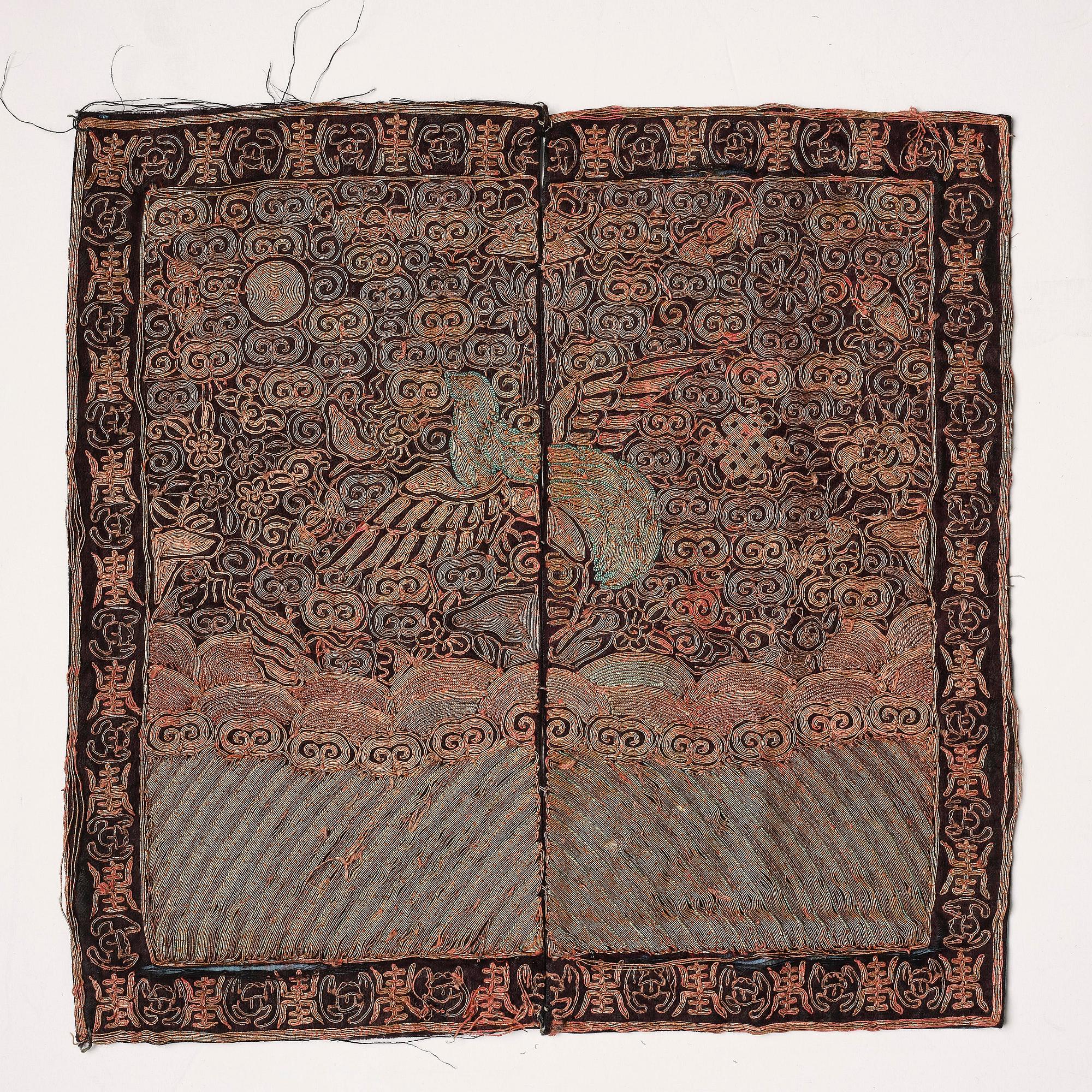 A group of six 'Buzi', Qing dynasty, 19th century.