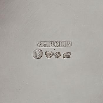 BÄGARE, silver, W.A Bolin, Stockholm, 1947. Vikt ca 500 g.
