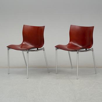 A pair of 'Cam el Eon' chairs by Philippe Starck for Ariade, Italy, designed in 1999.