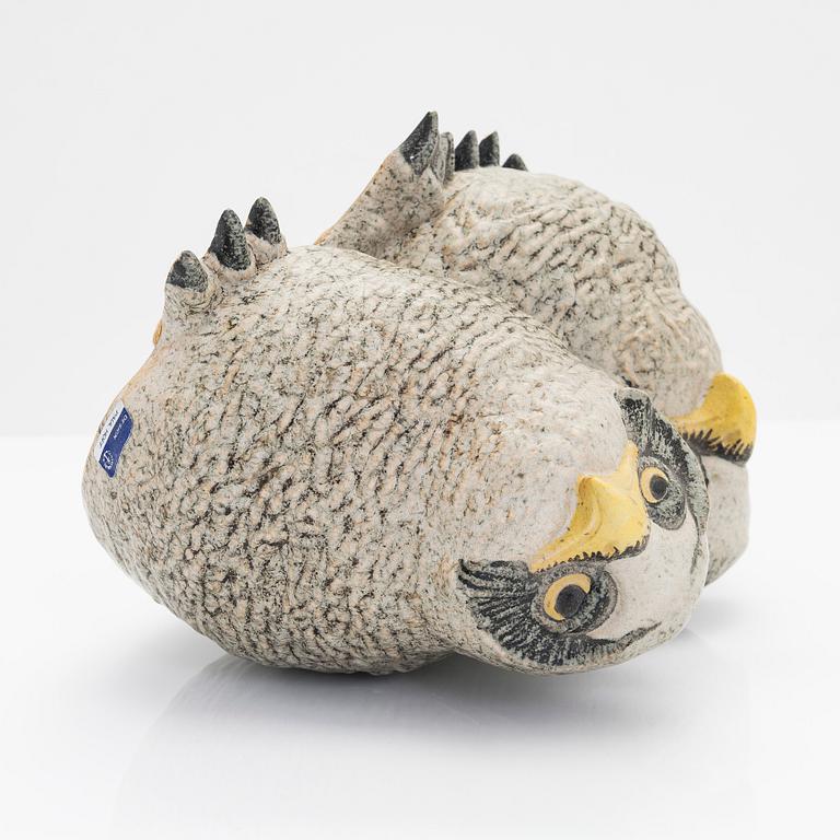 Paul Hoff, sculpture, "Strix Nebulosa No 223", Gustavsberg studio, Sweden, 1985.