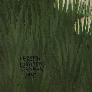 KERSTIN LUNDBERG-STENMAN, olja på pannå, signerad och daterad 1975.