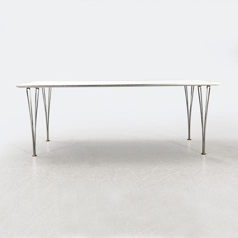 Bruno Mathsson & Piet Hein, bord för Fritz Hansen, 1986.