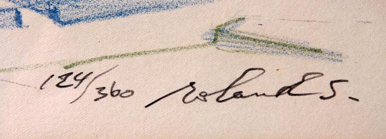 ROLAND SVENSSON, färglitografi, sign o numr.