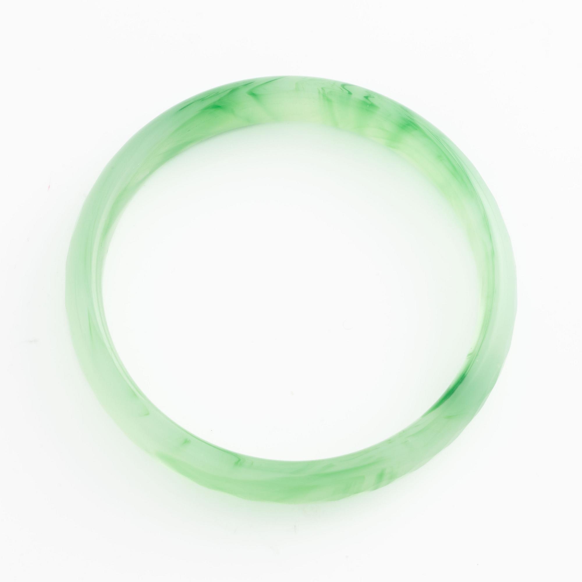 Jade bracelet.