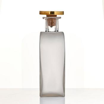 Firma Svenskt Tenn, flaska, med propp av Björn Trägårdh, 1930-tal.