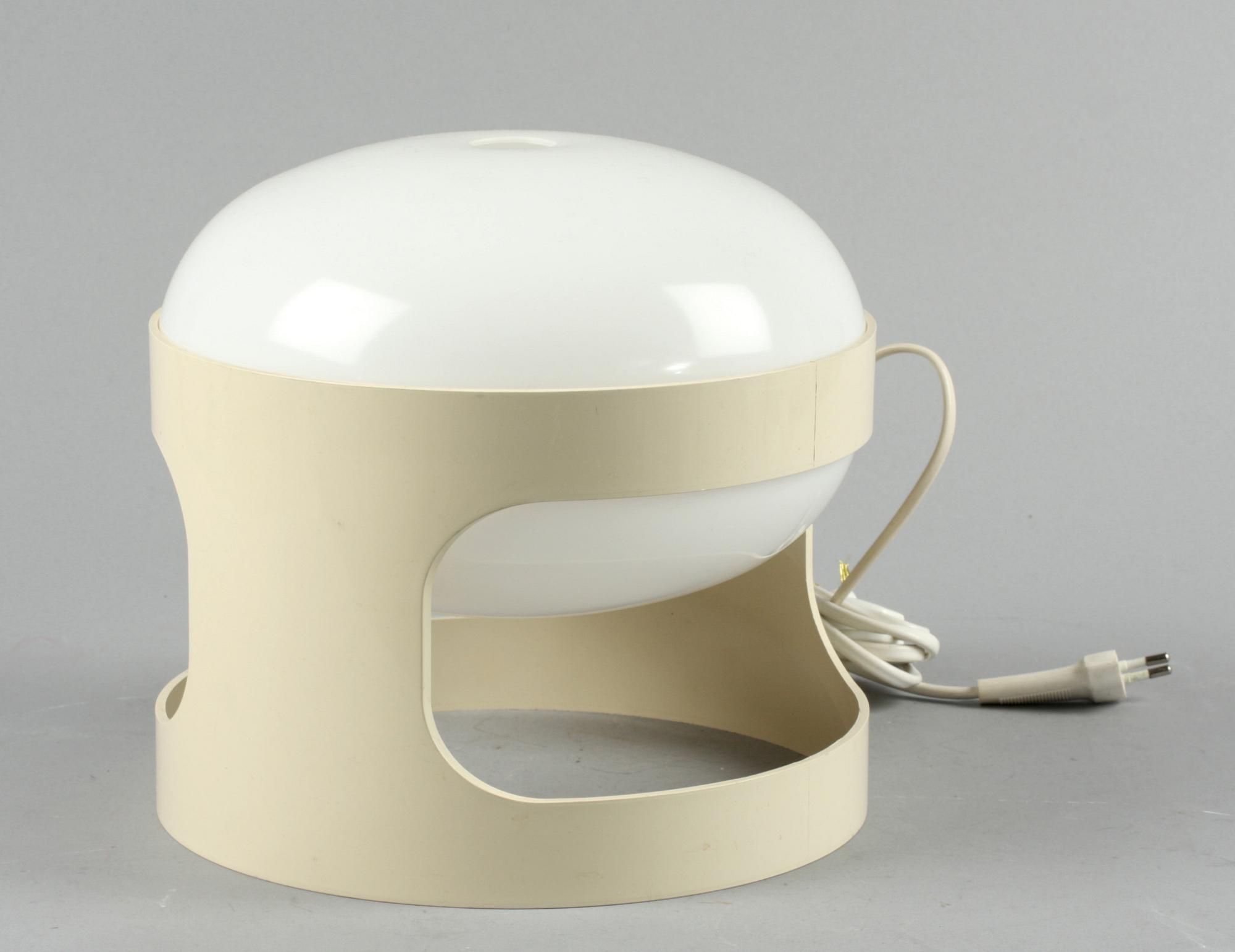 BORDSLAMPA, plast, Joe Colombo, Huskvarna, 1960-tal.